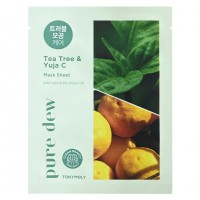 Pure Dew Mask Sheet - Tea Tree & Yuja C